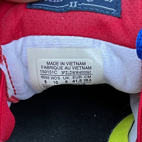 Converse Chuck Taylor II All Star Red & White Low Sneaker Women 10/41.5 - Picture 8 of 12